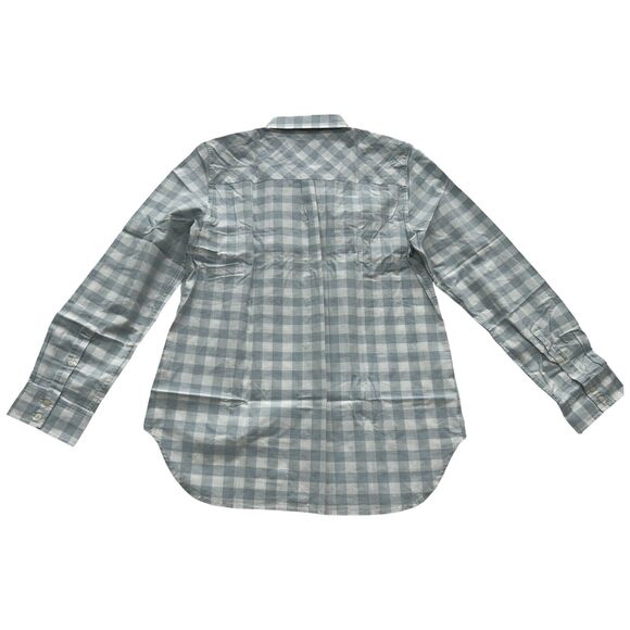 UNTUCKit Santa Marzi Shirt Womens Size 12 Blue Regular Fit Collar Button Down - Picture 6 of 7